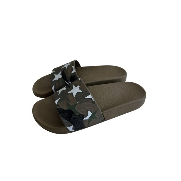 VALENTINO GARAVANI Star Print Camo Pool Slide Sandals Size 38 - Picture 5 of 11